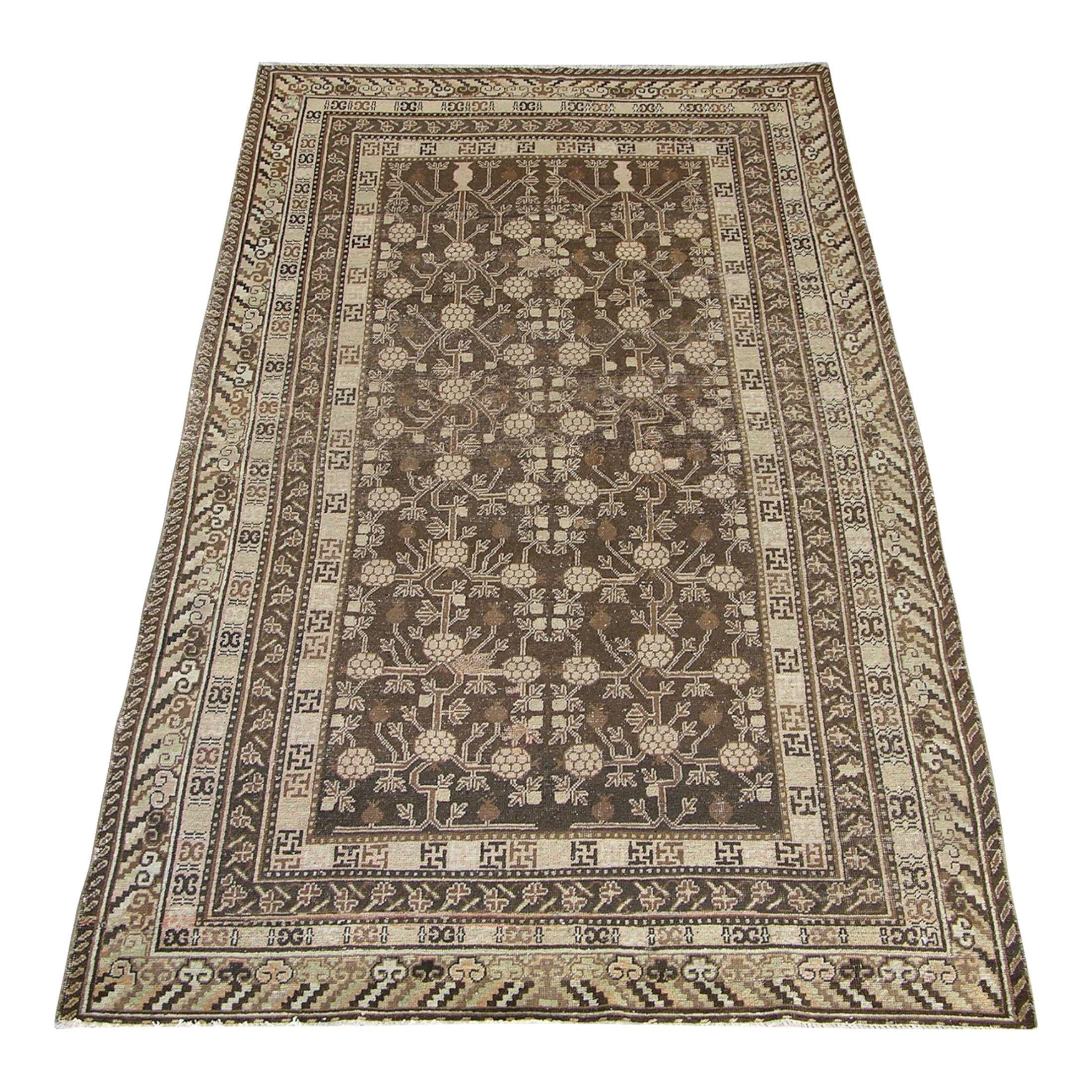 Antiker 1920 Samarkand-Teppich im Angebot