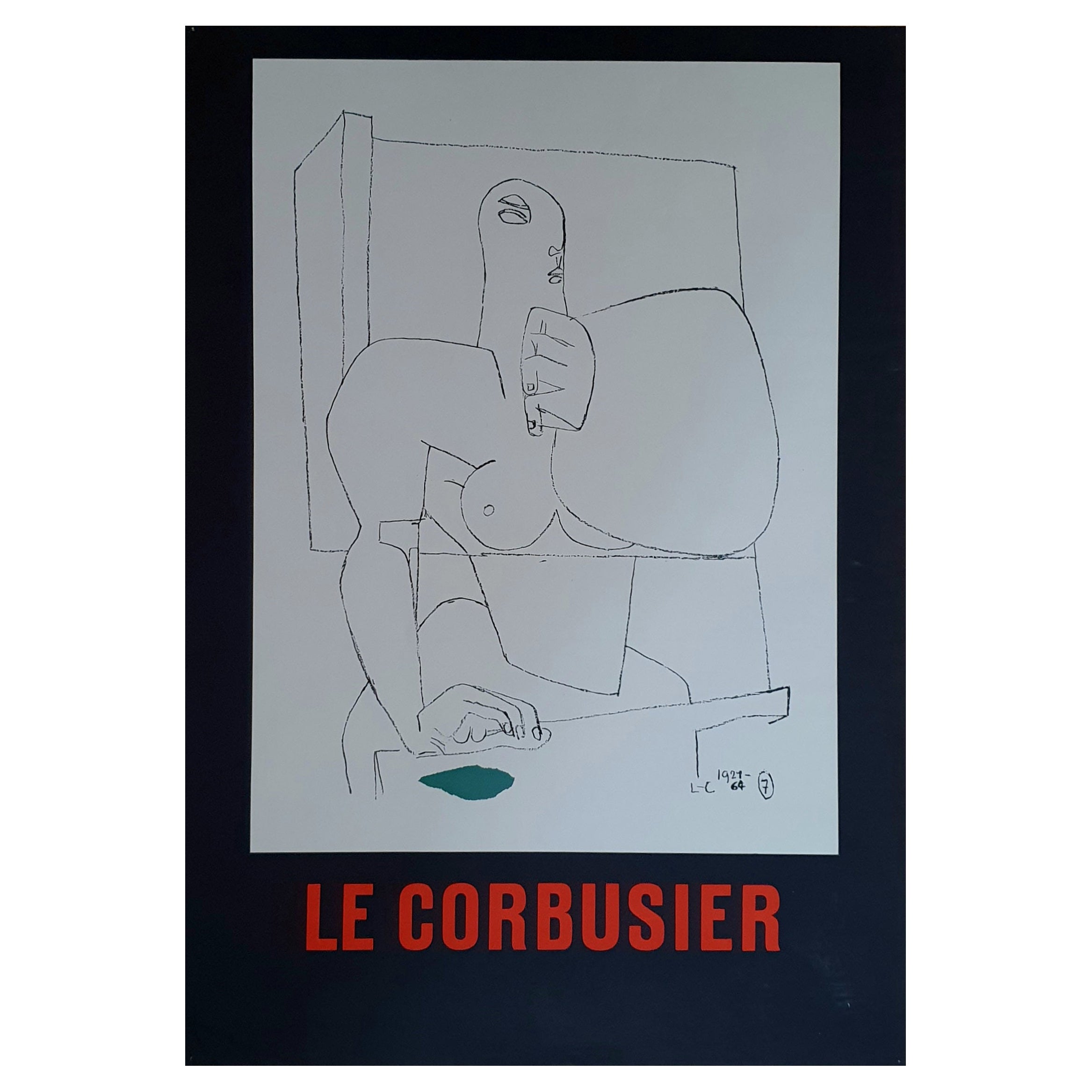 Affiche vintage d'origine Le Corbusier 