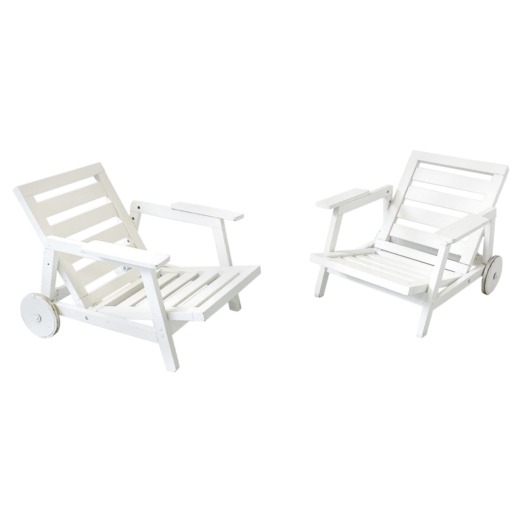 Florida Garden Chairs by Carlo Hauner, Fratelli Reguitti, 1960s For Sale