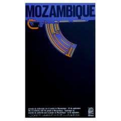 Affiche vintage originale du Mozambique opsaaal, 1969