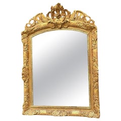 Regency Mirror In Carved And Gilded Wood, France Eighteenth Century