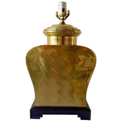 Vintage Regency Golden Table Lamp