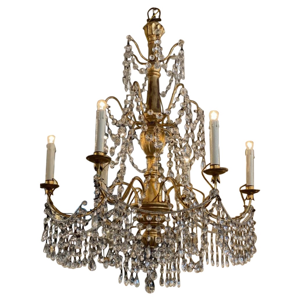 Stunning Chandelier-France 1900-Possible Pair For Sale
