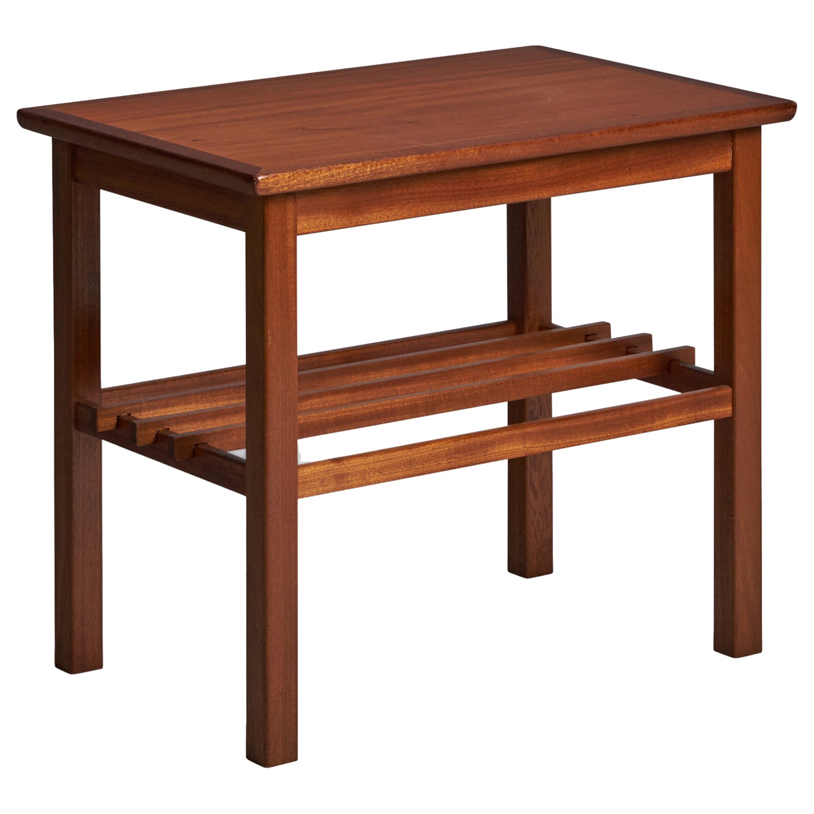 A.J. Iversen, Side Table, Mahogany, Denmark, 1940s