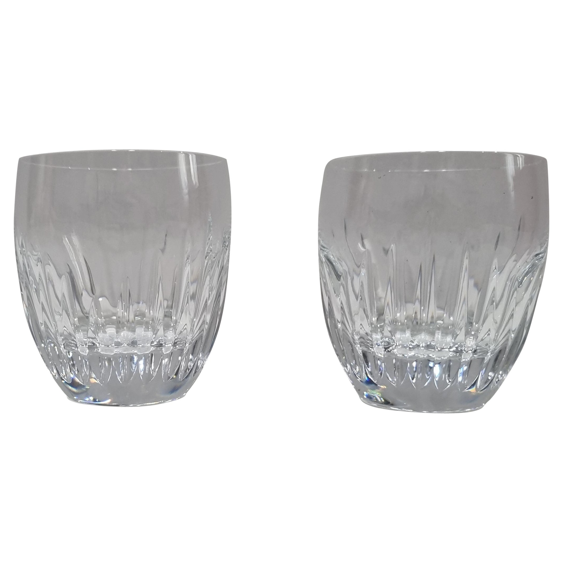 Set Of Two Baccarat Crystal "Massena"  Small Size Tumblers, France, 2022