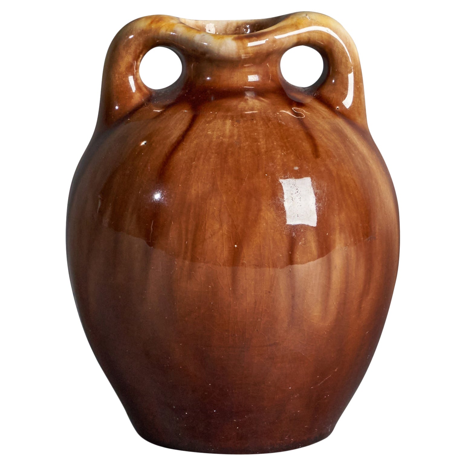 Finnish Designer, Vase, Earthenware, Finland, 1920s For Sale
