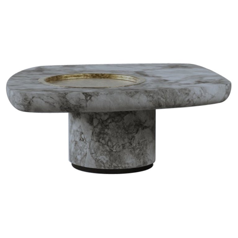 Mid Blackbird Marble Coffee Table by Gio Pagani For Sale