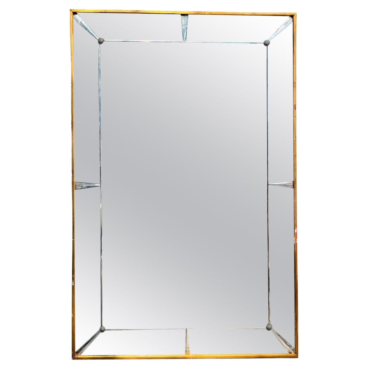 Grand miroir biseauté français