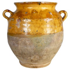 French enameled confit pot from beginning of the 20th century