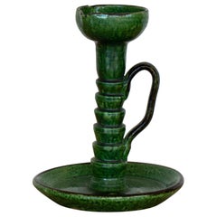 French Ceramic Candlestick Holder