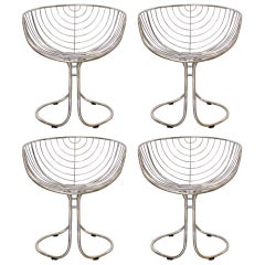 Set of 4 "Pan Am" Armchairs by Gastone Rinaldi for Rima