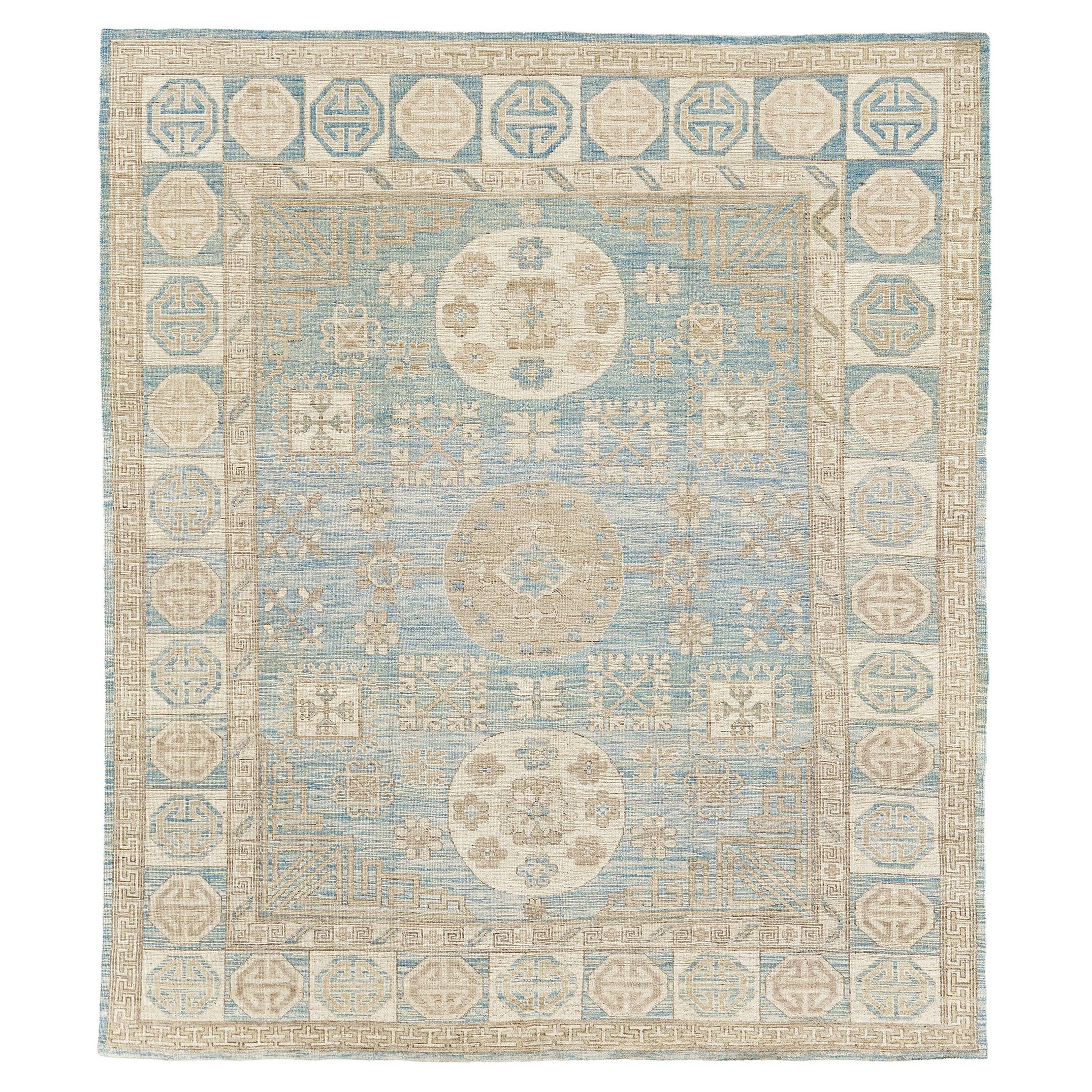 Mehraban Vintage-Teppich im Khotan-Revival-Stil im Angebot