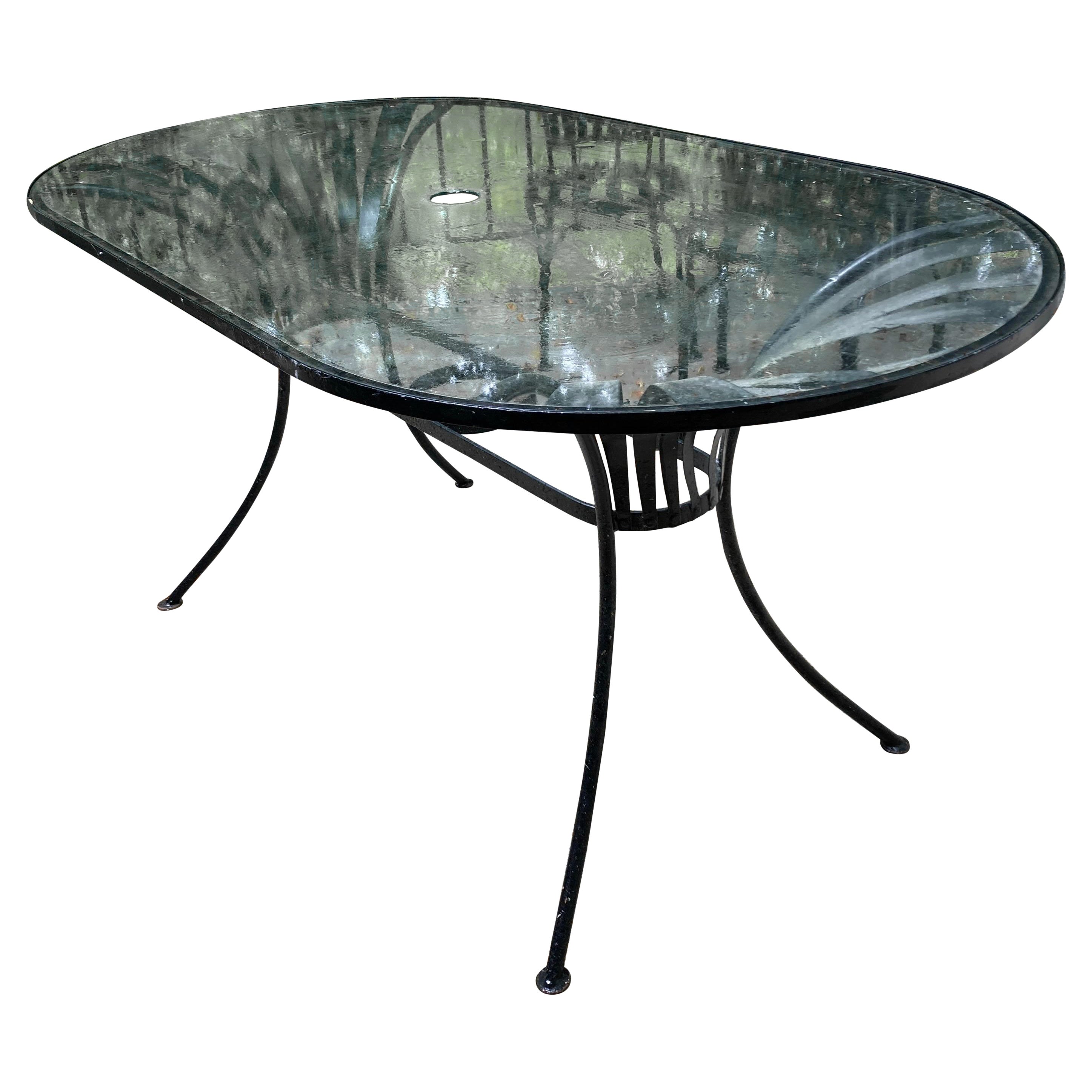 francois carre patio dining table, circa 1940 For Sale