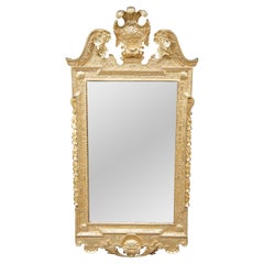 Retro Kittinger Colonial Williamsburg George I Looking Glass Mirror Gold Leaf CW-LG