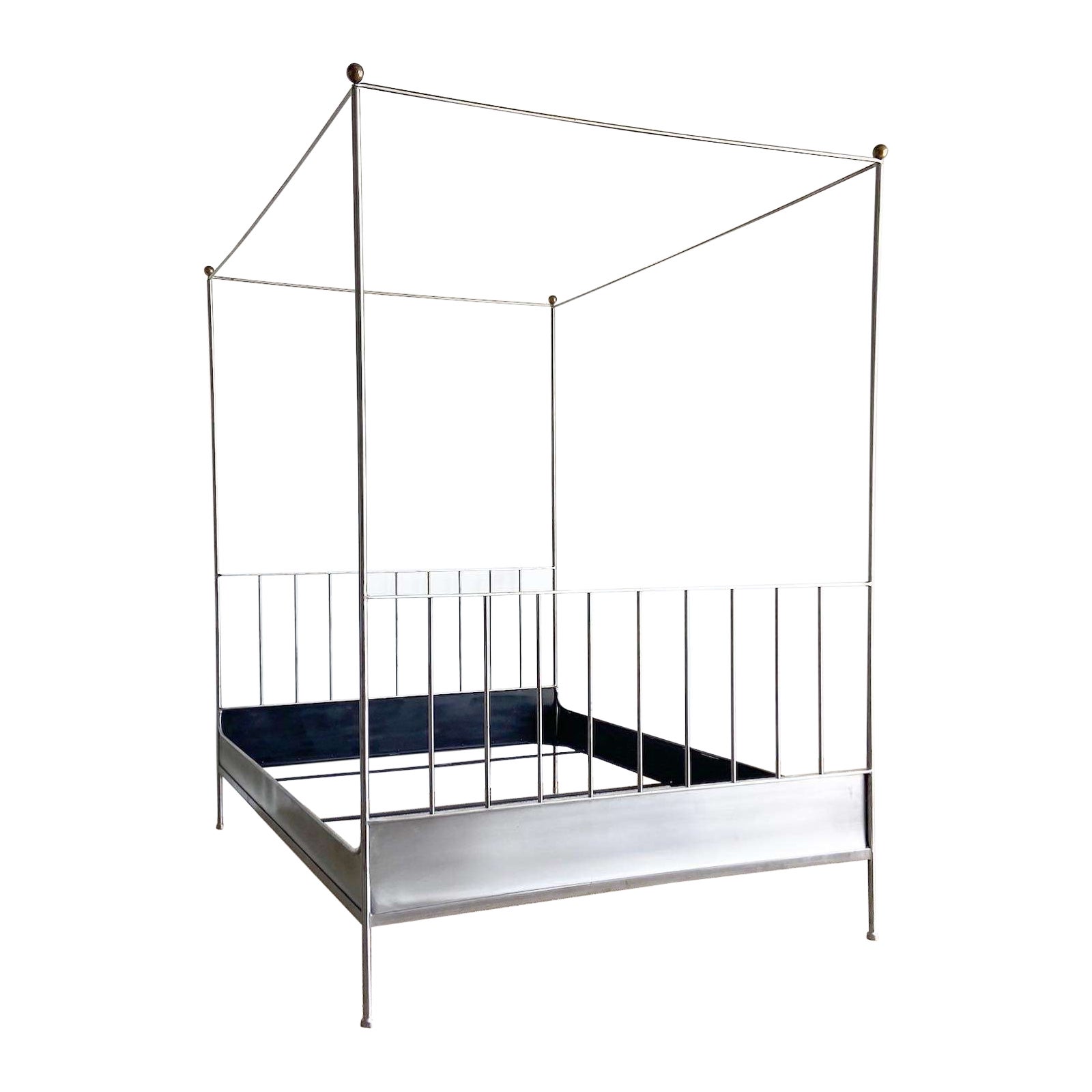 Lifetime Lit à baldaquin avec sommier Luxe, blanc