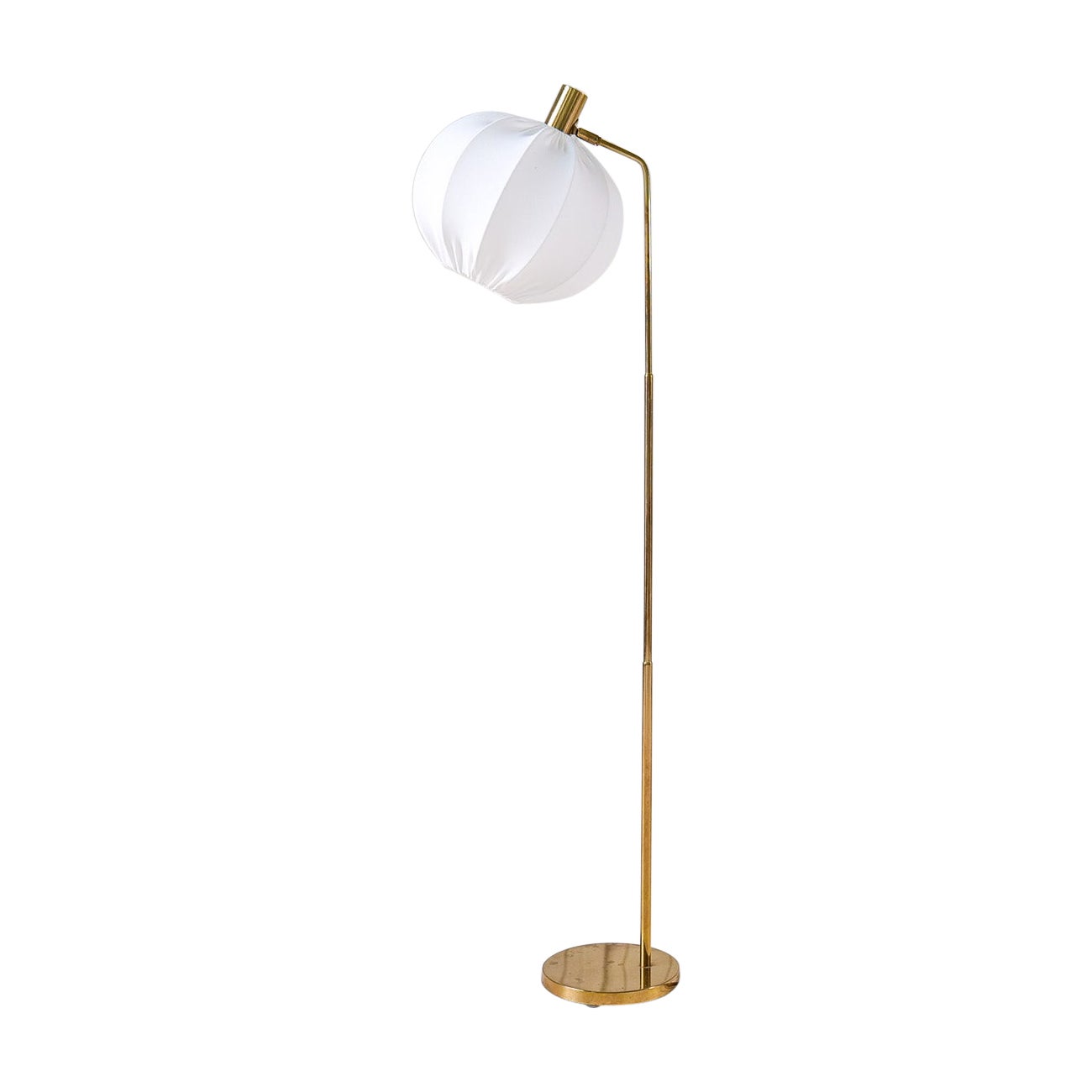 Midcentury Modern Brass Floor Lamp Bergboms G-03, Sweden, 1960s For Sale