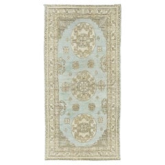 Mehraban - Tapis de couloir néo-baroque du 18ème siècle, design Khotan, D5387