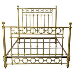 Vintage Brass Bed US Double Bed UK Full Size French, c. 1930