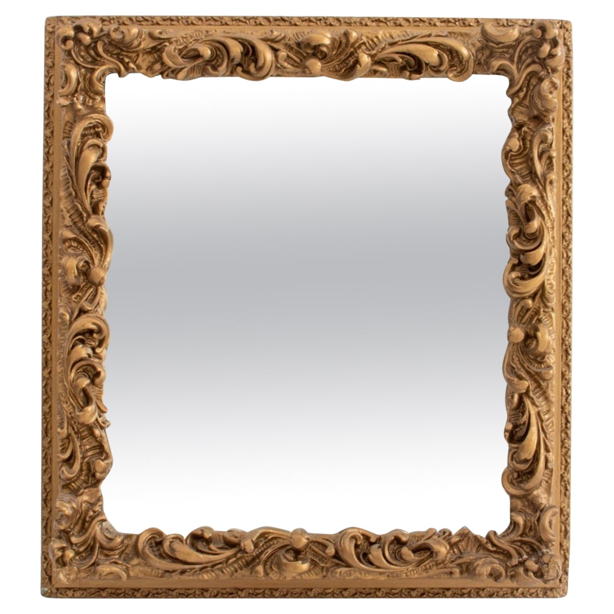 Baroque Style Gold-Painted Mirror