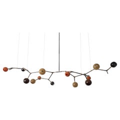 Fall Vintage Bronze Mantis 13 Pendant Lamp by Isabel Moncada