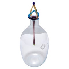 Postmodern Murano Glass Decanter Bottle by Vincenzo Nason, Italy