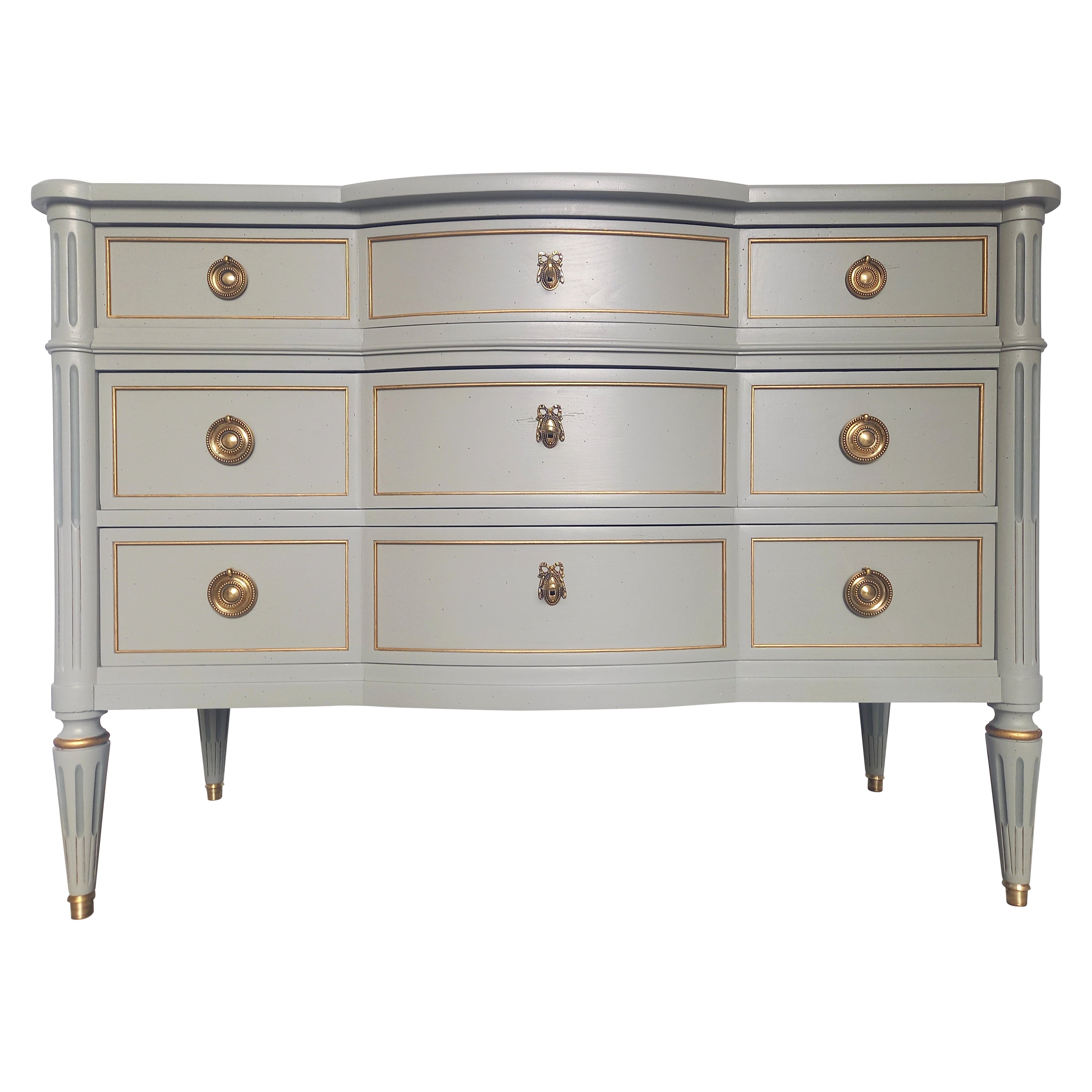 Antique French Louis XVI Chest Of Drawers Commode For Sale