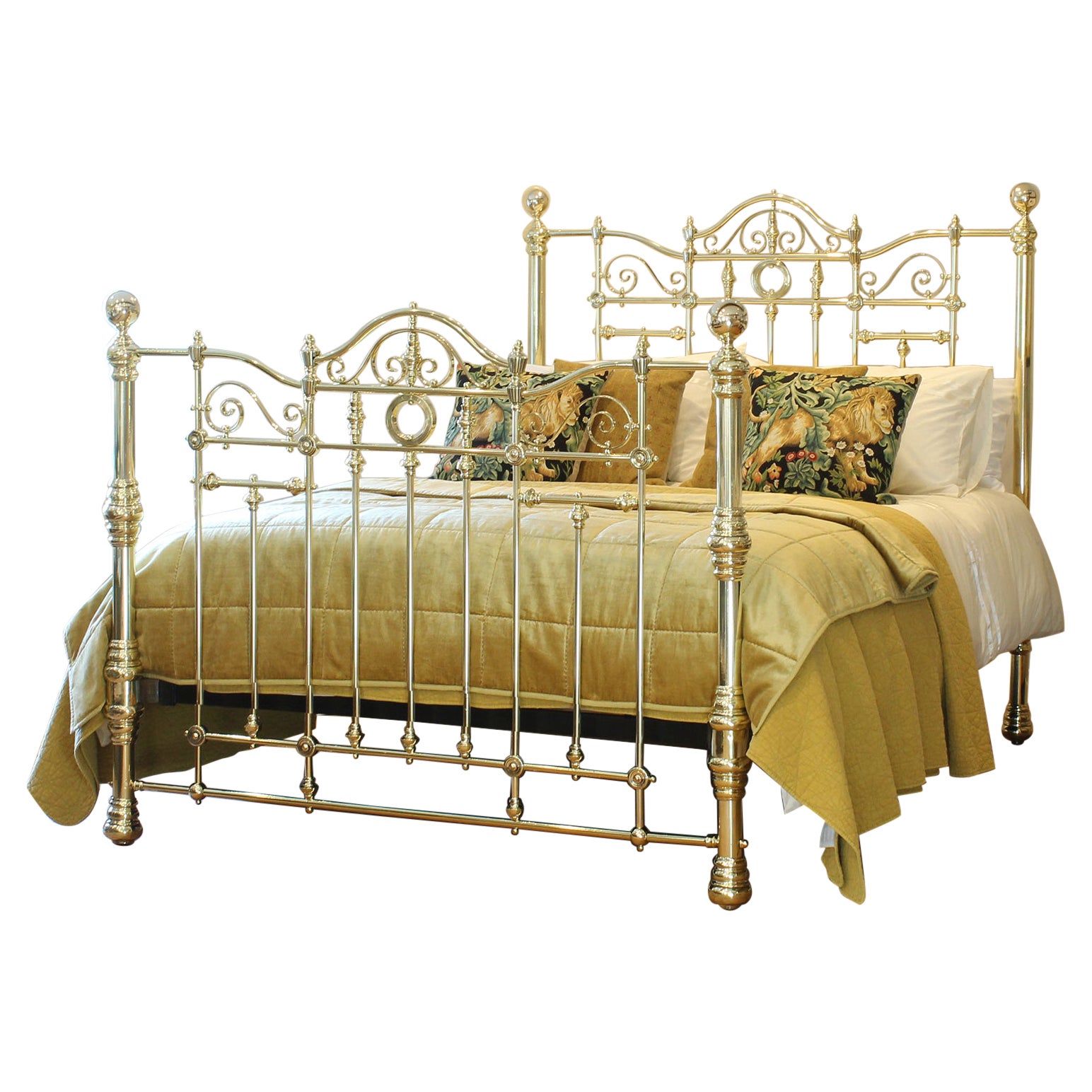 Victorian All Brass Antique Bed MK283