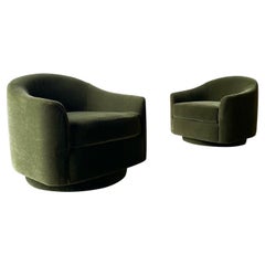 Vintage 1960's Directional Swivel Rockers, a Pair