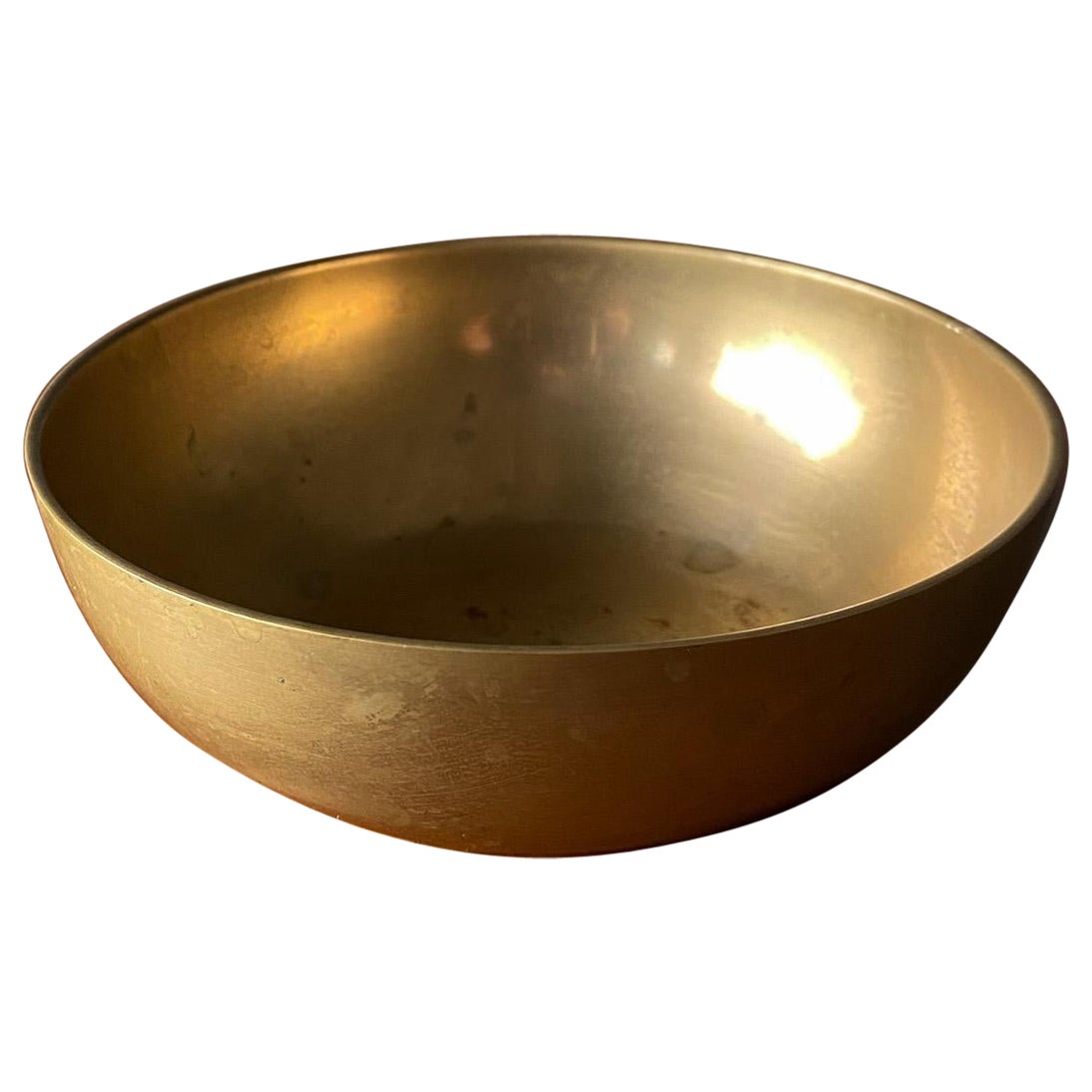 Solid Brass Decorative Bowl, Korea, 1970's 