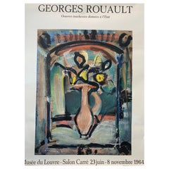 George Rouault, 'Musee Du Louvre' Original Vintage Exhibition Poster, 1964