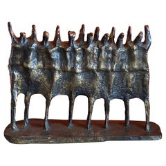 "La Visión" Escultura Figural Brutalista de Krishna Reddy