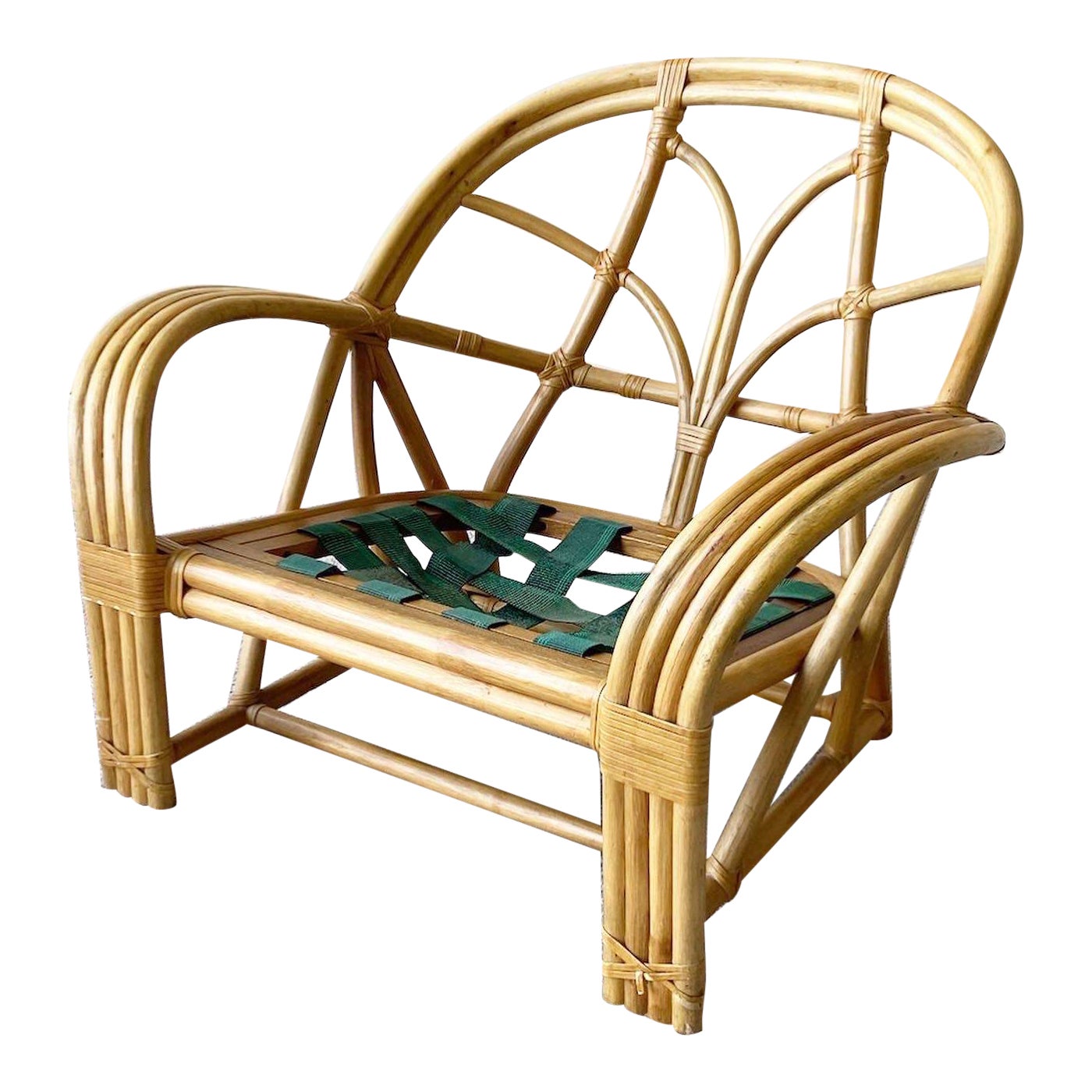 Boho Chic Bamboo Rattan Lounge Chair