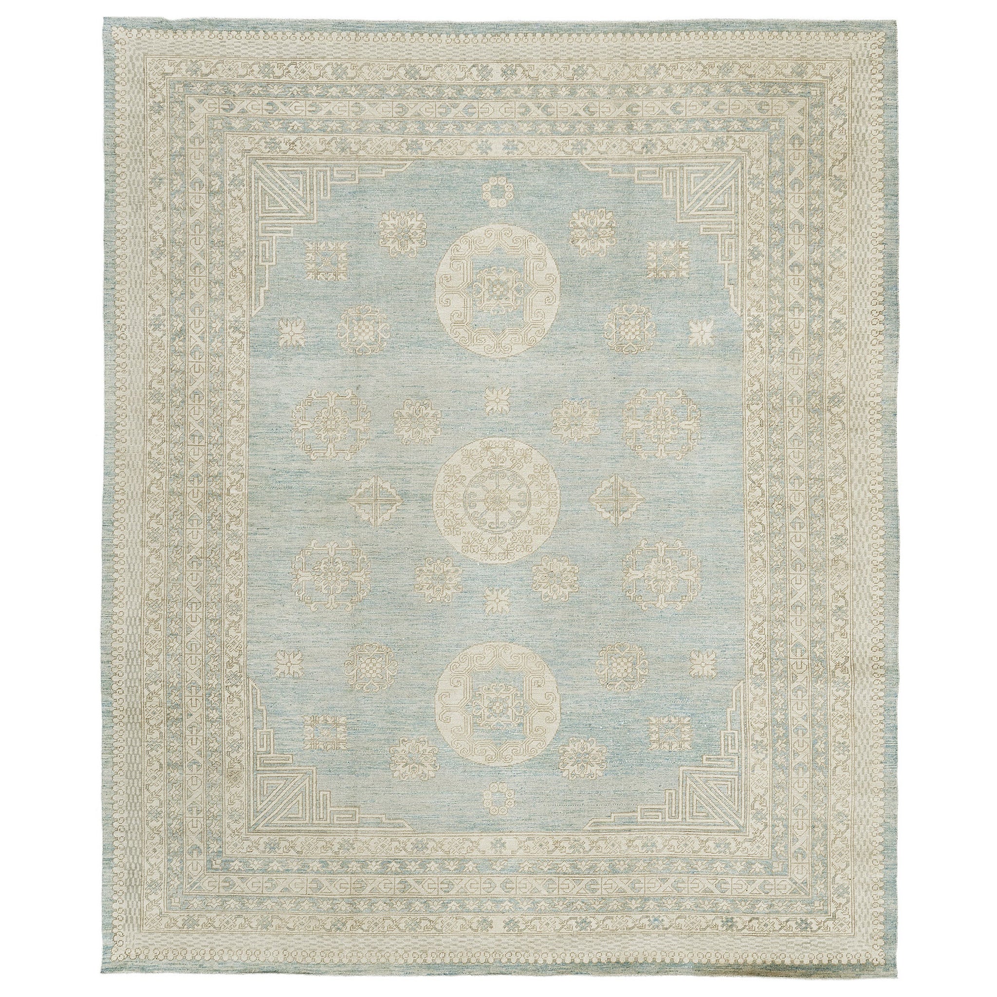 Mehraban Alfombra de Diseño Khotan Colección Safira Estilo Vintage