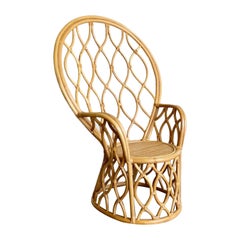 Boho Chic Bamboo Rattan Peacock Chair