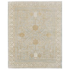 Mehraban Vintage Style Safira Collection Khotan Design Rug