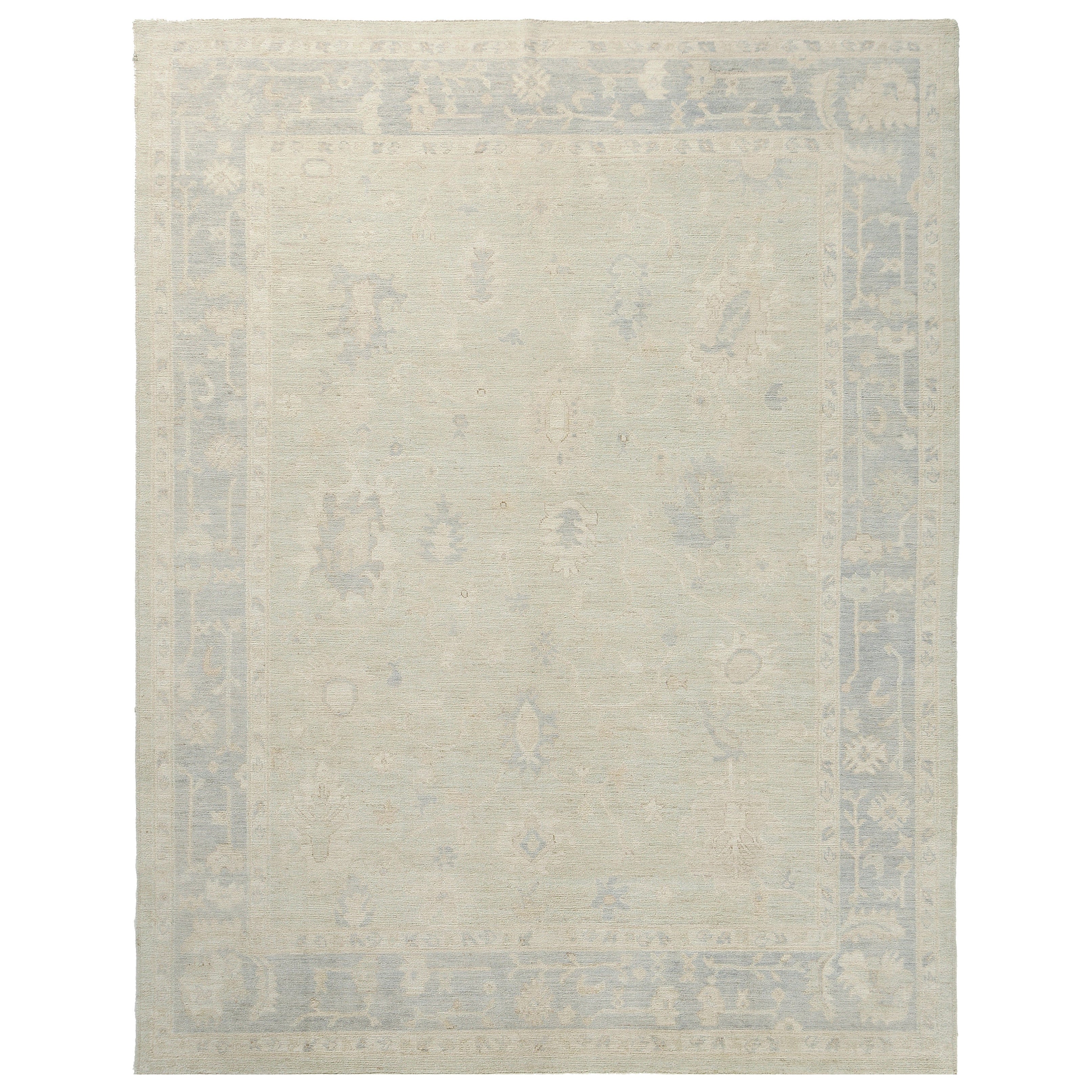 Mehraban Vintage Style Oushak Revival Rug For Sale