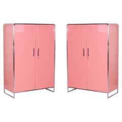 Restored Bauhaus Pair of Wardrobes, H. J. Hagemann, Thonet, Germany, 1930s