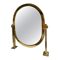 Brass Table Mirror - Two-way Mirror