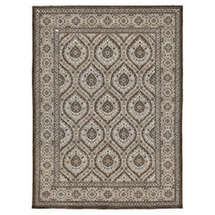 Mehraban Vintage Style Panel Design Rug D5380