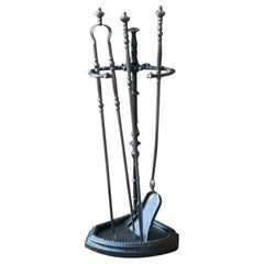 Utensilios de chimenea franceses Napoleón III, Siglo XIX
