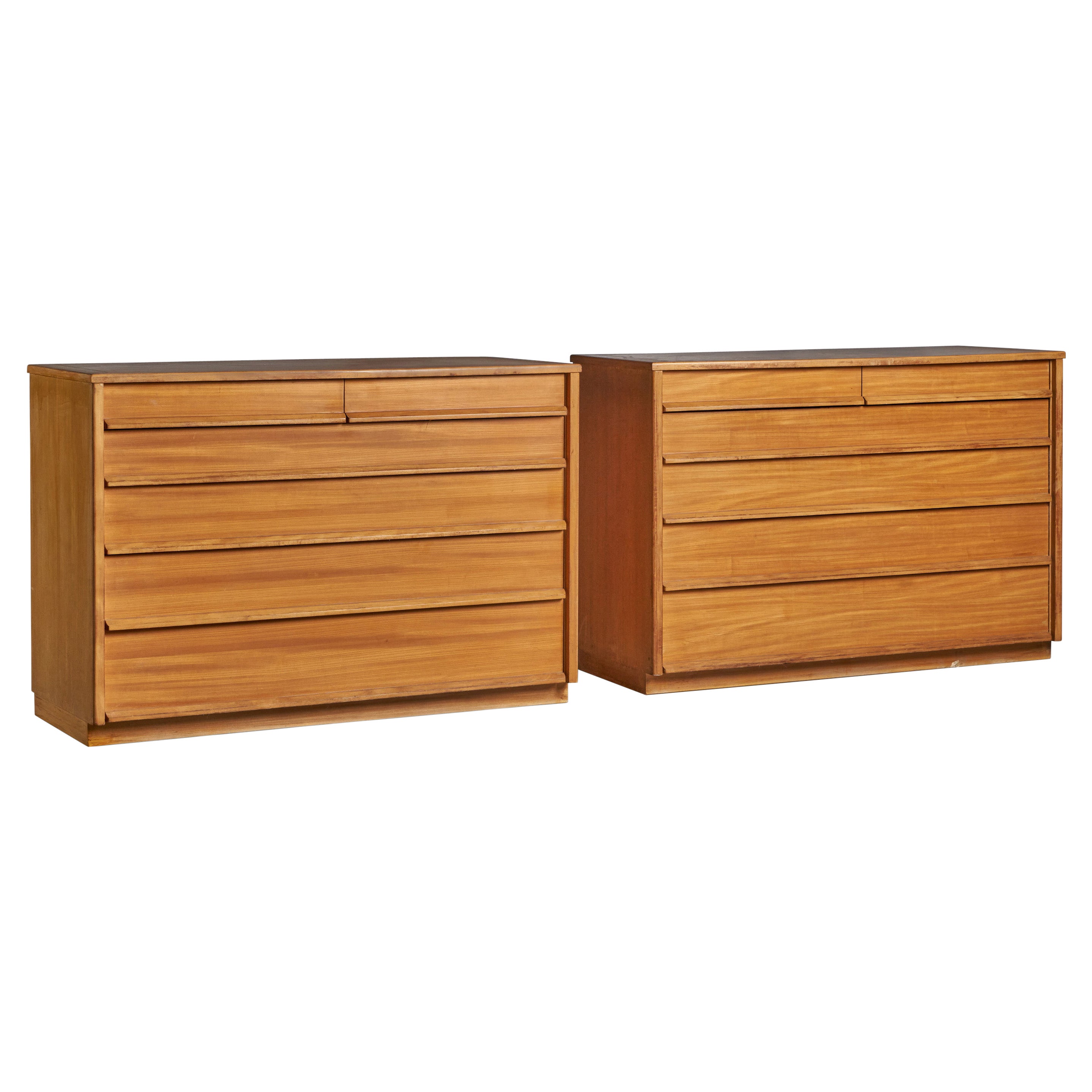 Edward Wormley, Dressers, Elm, USA, 1950s