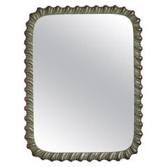 Italian Designer, Wall Mirror, Bronze, Italy, 1940s