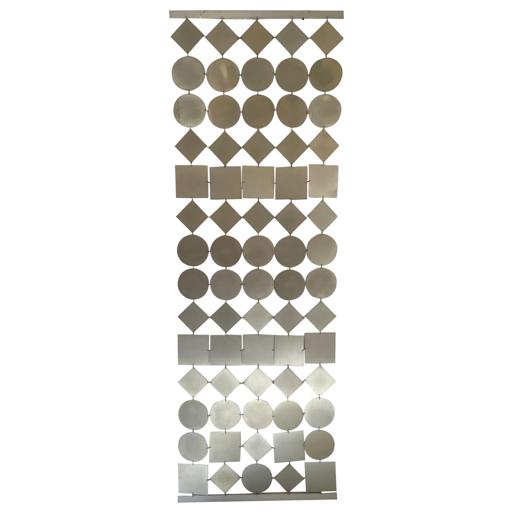 1970s Geometric Steel Screen - Large For Sale