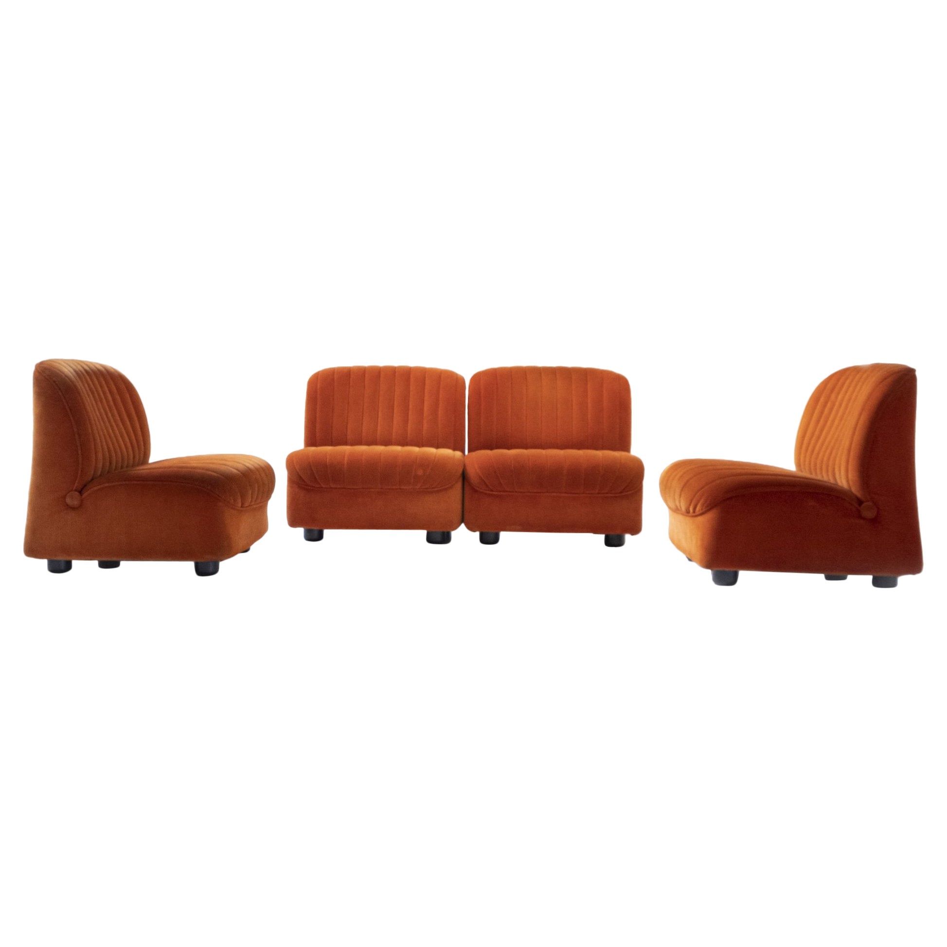1968 Poltrone Ciprea di Afra & Tobia Scarpa per Cassina (1968), Italia, Set di 4