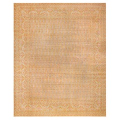 Ancien tapis persan Kerman. 14 pieds 3 po. x 17 pieds 3 po.