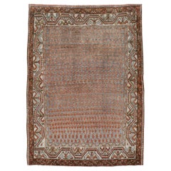 Rustic Early 20th Century Handmade Persian Malayer Accent Rug