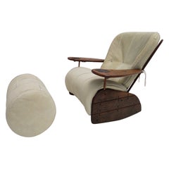Palm Wood 'Havana' Rockin Chair + Ottoman Pacific Green Furniture Fiji Islands
