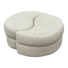 Vladimir Kagan Style Apostrophe Ottomans by Directional