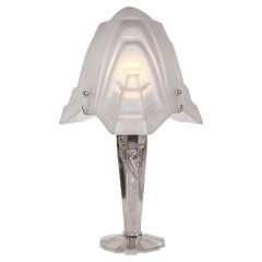 French Art Deco table lamp by Degué