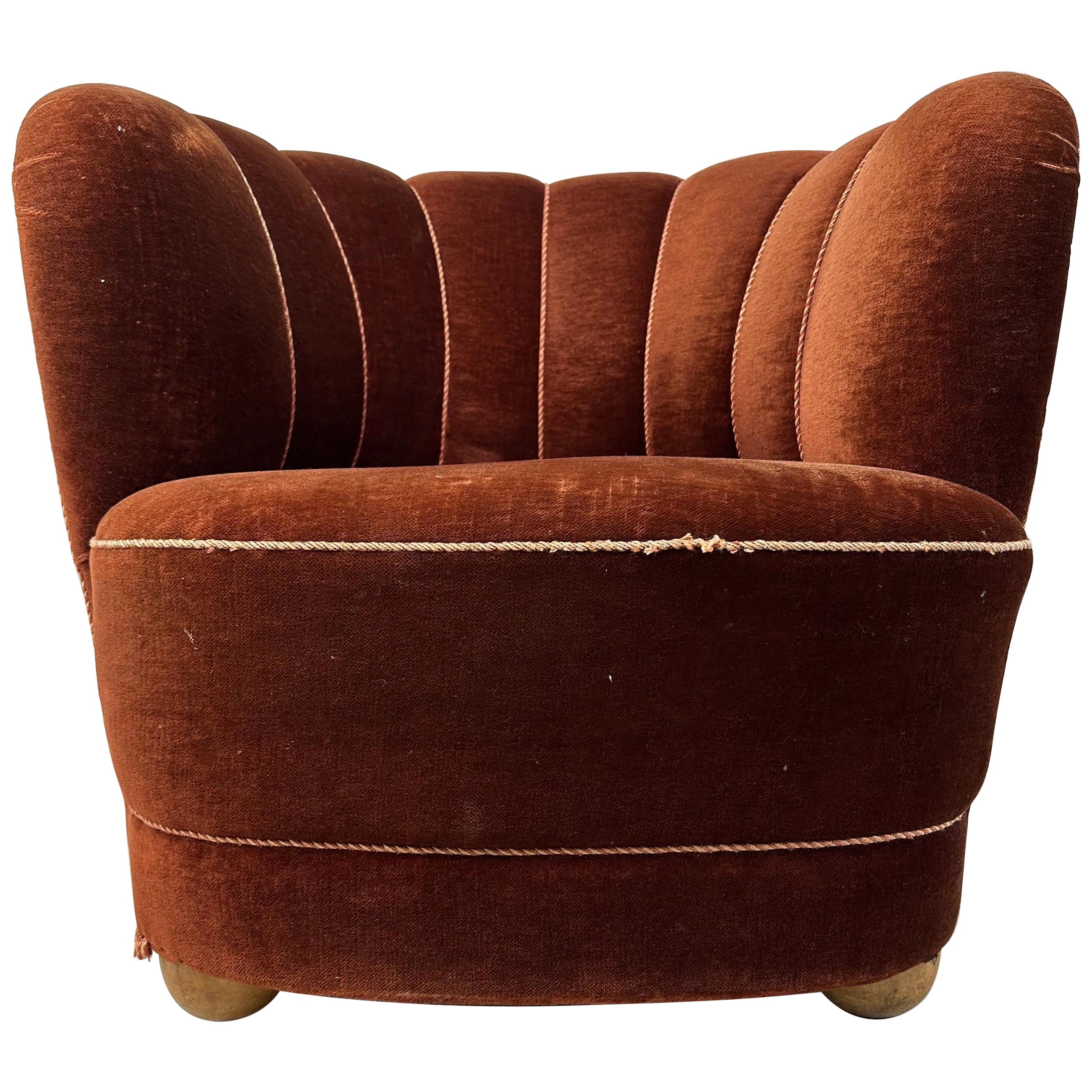 1940’s Danish Lounge Chair For Sale